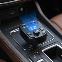 Car MP3 Player with Dual USB Fast Charger, FM Bluetooth 5.0 Transmitter, USB Flash Drive Plug, Bluetooth Receiver Car Kit