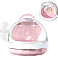 Hamster Carrier Cage with Water Bottle Ventilation Design Small Animal Breathable Outdoor Cage Suitable for Chinchillas Hedgehog