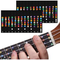 Guitar Fretboard Scale Sticker 1/3/5Sheets DIY Notes Labels Self Study Visual Guiding Props for Beginners Guitar Accessories ZYF