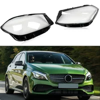 Auto Lampe Abdeckung Für Mercedes Benz A-Klasse W176 A200 A220 A250 2016 2017 2018 Paar Front Scheinwerfer Shell Schatten DRL Kappe ersetzen