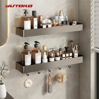 Bathroom Shower Shelf Shower Caddy Wall Floating Shelf Bathroom Toilet Shelf Kitchen Cabinet Storage Shelves Rack Organizers