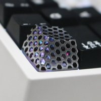 Metal Hollow Artisan Keycaps For Mechanical Backlit Keyboard For GK64 GK61 SK64 Anne Pro 2 GH60 Custom Silver RGB Gold Key Caps