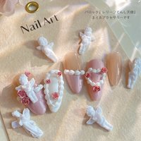 TSZS Elegant 3D White Angel Nail Charm Luxury Winged Boy Resin Nail Art Decor for Gel Polish & Manicure