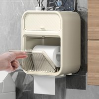 1PC Toilet paper rack, bathroom rack, waterproof scroll paper towel storage box, no punching, kitchen and bathroom storage rack