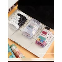 American Edition Laptop Keyboard Cover Film Silicone Color Fit MacBook Neo 13 Inch 2026 Pro 14/16 Chip and Air 15/13.6 Inches