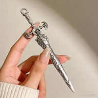 Creative Retro Personalized Viking Moon Sword Fashion Niche Hairpin Alloy Butterfly Comic Exhibition Cos Clothing Accessories