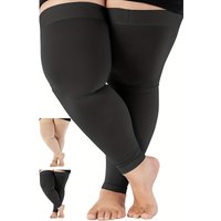 1 Pair Oversized Sports Compression Knee-High And Three-Quarter Length Segmented Pressure Socks in Sizes 2XL to 7XL.