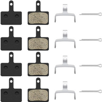 4 Pairs MTB Bicycle Resin Disc Brake Pads For Shimano B01S M525 M515 T615 T675 M505 M495 M486 M485 M475 M465 M447 M446 M445 M416