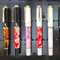 ADMOK Resin Fountain Pen M400 Schmidt F Import Nib Acrylic High-grade Stone Pattern Ink Pen Office School Writing Supplies