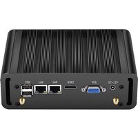 Fanless Industrial Mini PC Intel N100 J6412 2x Ethernet 2x COM RS232/485 6x USB 4G LTE SIM Card WiFi Windows Linux