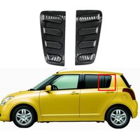For Suzuki Swift 4 Door Version 2005-2010 Carbon Rear Window Blind Shades Louver Molding Cover Sticker Trim Accessories