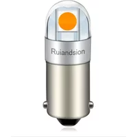 AliExpress Ruiandsion 4PCS 6.3V BA9S 2 SMD 3030 LED Non polarity 6V 12V 24V 110V 220V Car Bike Pinball Machine White Yellow 3000K