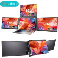 Rospider 14 to 18.5 inch Triple Screen Extender Laptop Monitor FHD Quad Display Portable Foldable Extended for MacBook Windows