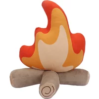30cm Funny Simulation Bonfire Soft Stuffed Plush Toy Doll Fire Firewood Plush Pillow Outdoor Camping Room Decor Kids Gifts