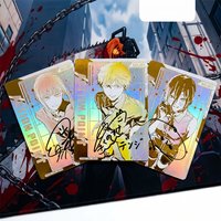 Anime Union Arena Collection Card Chainsaw Man Denji Makima Action Point Signature Card Gold Stamping Refractive Color Flash