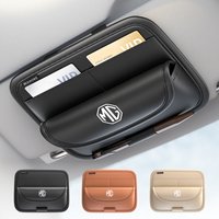 Car Sun Visor Organizer Napa Sunglasses Case Clip Accessories For Morris Garages MG 6 3 5 7 TF ZR ZS HS RX5 RX8 350 550 Gundam
