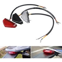 Universal 12V Motorcycle Tail Rear Light License Plate Lamp Brake Stop Lights Scooters Mopeds Motocross Dirt Bike Accessories