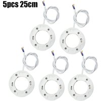 5Pcs GX53 Base Fitting Lamp Holder 12V/85~265V 25CM 50/60HZ For Ceiling Walls Cabinets Showcases Portable Lighting Accessories