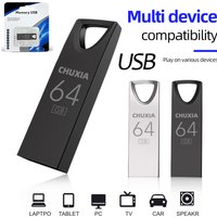 CHUXIA Metal Usb Flash Drive 64GB 32GB Memory 16GB 8GB 4GB Pen Drive 128GB USB 2.0 Exquisite Packag Usb Stick Storage Flash Disk