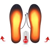 Unisex Heated Shoe Insoles Cuttable Rechargeable Heated Insoles Adjustable Temperature Multifunctional for Winter Outdoor Sports