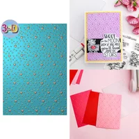 Falling Hearts 3D Embossing Folder and Matching Dies for Adding Textured Detail To Paper Crafting Wedding Card Making Supplies