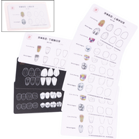 1box Dental Tooth Morphology Practice Card Resin Stacking Training Pad Dental Lab Teaching Tool Dental Students Auxiliary Tool