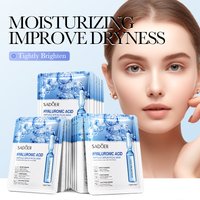 10Pcs Hyaluronic Acid Mask Facial Skin Care Firming Moisturizing Mask Facial Skin Care Products