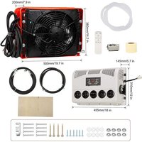 24V/12V DC Split Truck & RV Air Conditioner for Campervans, Trailers, Excavators, Vans, and Farm Vehicles