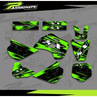 Nowy styl grafika tła naklejki naklejki dla Kawasaki KX80 KX 80 1994 1995 1996 1997 motocykl dostosuj naklejka ochronna