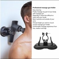 Massage Gun Holder Massage Gun Mount Wall Suction Cup Holder Hands for Neck Waist Back Self Massage Massage Gun Wall Mount