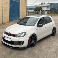 3Pcs Front Bumper Splitter Lip For Volkswagen Golf MK6 GTI 2009 2010 2011 2012 2013 Glossy Black Spoiler Diffuser BodyKit Tuning