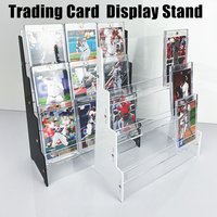 Trading Card Display Stand, Acrylic Card Holder Case Storage Box and Shelf, Ideal For Sports Card Collectors and PTCG Gamer