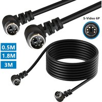 Mini DIN 6-Pin Adapter Cable 6 Pin PS/2 PS2 Data Cable Male to Male to Female Straight and Elbow Mini DIN 6Pin