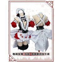 Nikke Rapi: Red Hood Cosplay Costume Maid Outfit Sexy Lovely Uniform Halloween Party Role Play Outfit Women COSFun