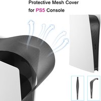 For PS5 Accessories Dust Net Filter Protector Mesh for PS5 Disc/Digital Gaming Console Side Anti-Scratch Dustproof Cover