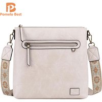 Pomelo Best Crossbody Bag for Women with Wide Adjustable Strap Vegan Leather Shoulder Bag Shoulder Bag Pockets Ladies Handbags