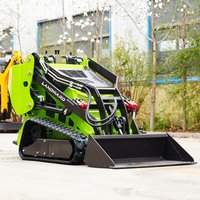 1100KG Mini Skid Steer Loader ST560 Kubota Engine Agriculture Small Mini Loader Skid Steer Loader Cheap Customization Home use