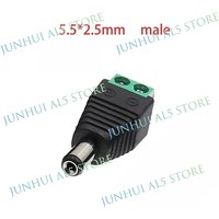 DC Male Or Female Head Welding Free 5.5*2.5mm Green Terminal Power Adapter, New Type Of Adapter Wire End B5