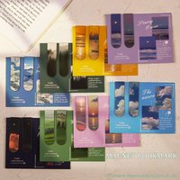 16pcs Clear Sky Magnetic Bookmarks for Books Beautiful Landscape Mini Page Clips Book Marker Unique Reading Gift F7854