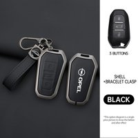 Zinc Alloy Leather Car Remote Key Case Cover Fob For Opel Mokka 2025 Phev Corsa Astra Grandland Hybrid Auto Keychain Accessories