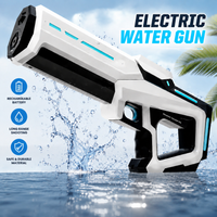 Electric Water Gun Rechargeable, High Pressure Automatic Squirt Gun White, Summer Outdoor Pool Party Toy