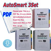 2021 AutoSmart 3 E Book Set Asian European Domestic Book Set by Michael Hyde LockSmith for Automotive Locksmithing