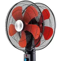 Dual-head Electric Fan, 360° Rotating Fan, Commercial-Grade 18-Inch Floor Fan, 170W High-Power, 3-Speed Settings
