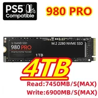 Brand New 980 Pro SSD 1TB 2TB 4TB NVMe PCIe 4.0 M.2 2280 7450MB/S Internal SSD Drive for PS5 PlayStation5 Laptop Gaming PC