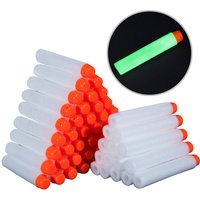 White Glow In The Dark Soft Refill Bullet Ersatzschaum Luminous Bullet für Toy Gun Elite Series Soft Hole Bullets Darts