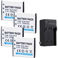 3.7V 1200mAH SLB-0837 Battery Suitable for Samsung Camera I5 I6 L73 L50 L60 NV3 NV5 NV7