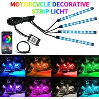 Led Motorcycle Atmosphere Light Decorative Ambient Light Strip Neon Lamp Flexible RGB APP 12V For Harley Yamaha Kawasaki Suzuki