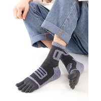 AliExpress VERIDICAL Winter Mans Sport Toe Terry Socks Cotton Thick Thermal Keep Warm Compression Fitness Outdoor Bike Run Five Finger Short Socks