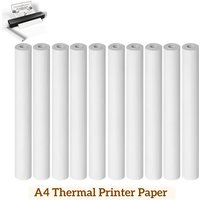 A4 Thermal Printer Paper 1/3/5/10 Pack Clear Durable Receipt Invoice Label Paper for Portable Printer Fax Office Travel Home Use
