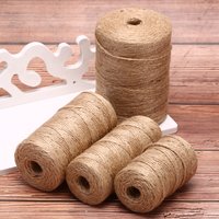 50m/80m/100m hand gefertigte Hanf Leinen Schnüre Seil zum Binden Sac kleinen Schnur DIY Handwerk Dekoration Cuerda Yute Corde Chanvre